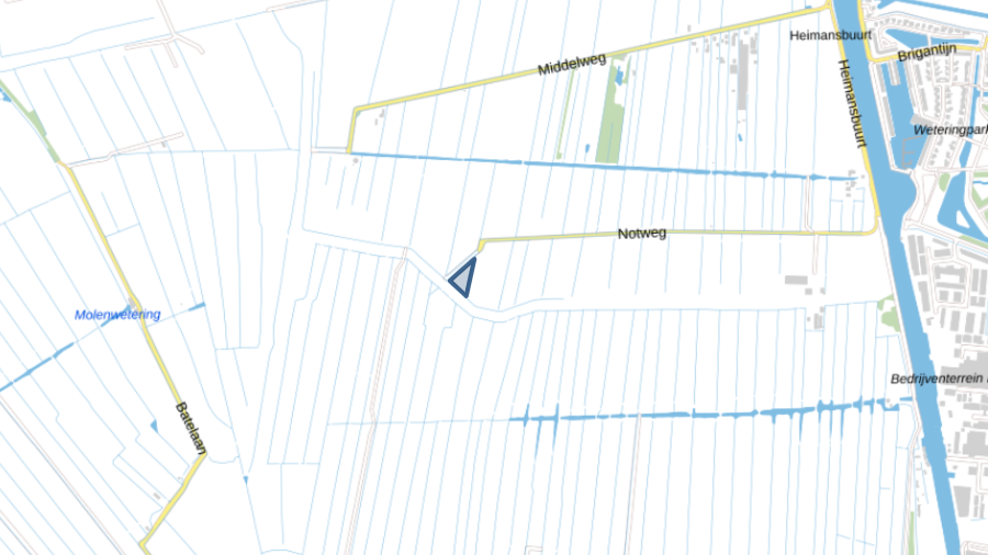 Locatie van de aanvraag